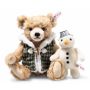 Steiff EAN 007538 Teddybeer met sneeuwman