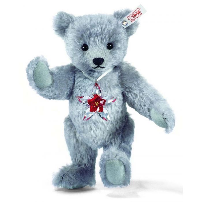 Steiff Poinsettia Swarovski Bear 25 cm. EAN 681103