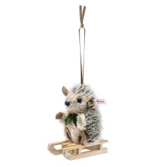 Steiff EAN 684135 Egel met slee ornament